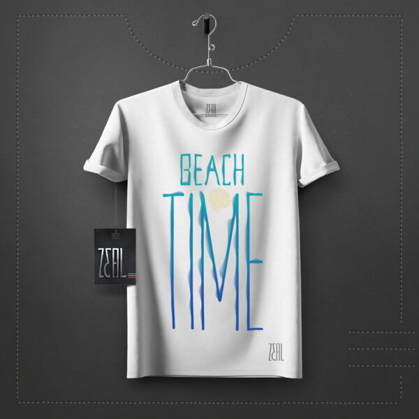 Beach time V-neck Round neck T-shirt