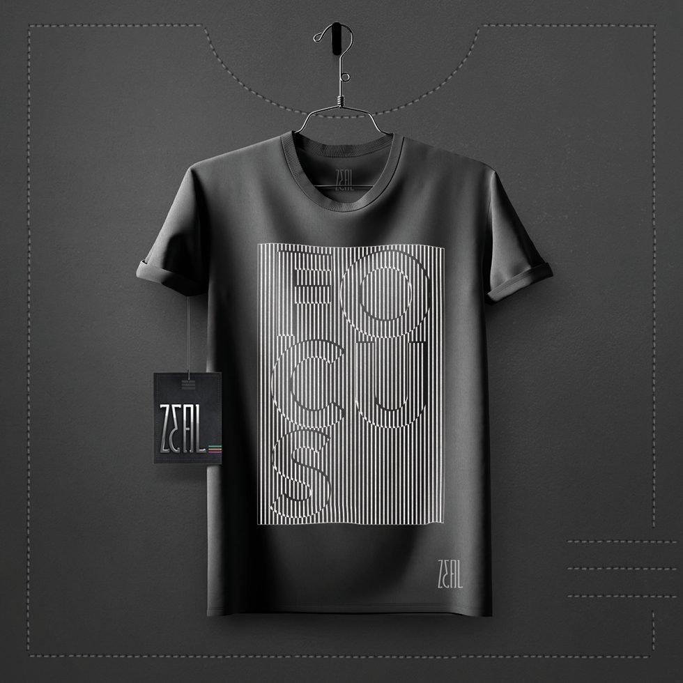 Focus V-neck Round neck T-shirt Focus V-neck Round neck T-shirt
