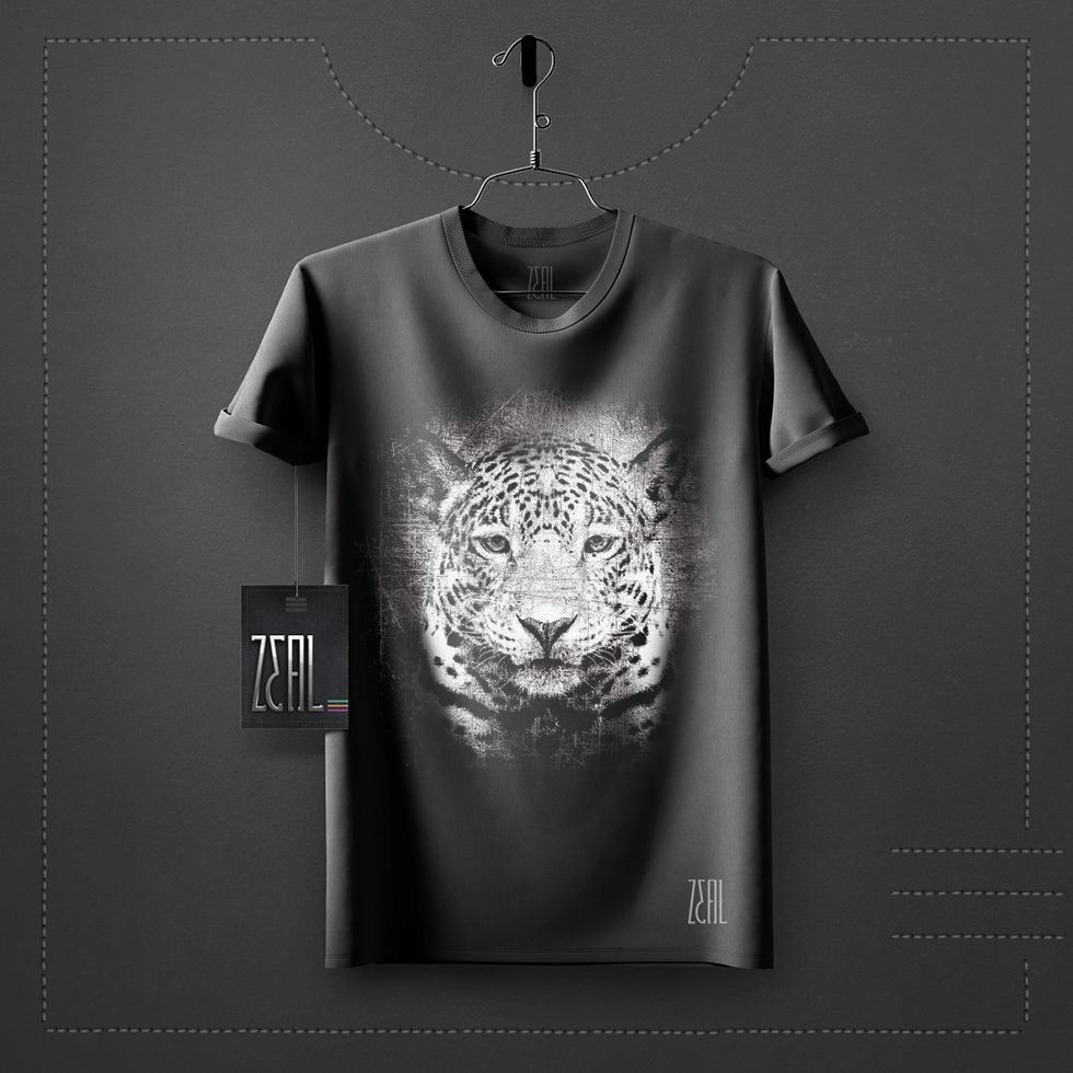 Jaguar V-neck Round neck T-shirt Jaguar V-neck Round neck T-shirt