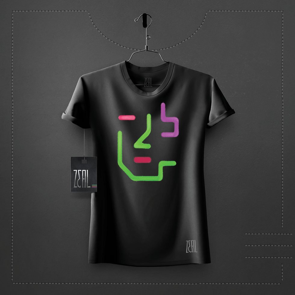 Face V-neck Round neck T-shirt Face V-neck Round neck T-shirt