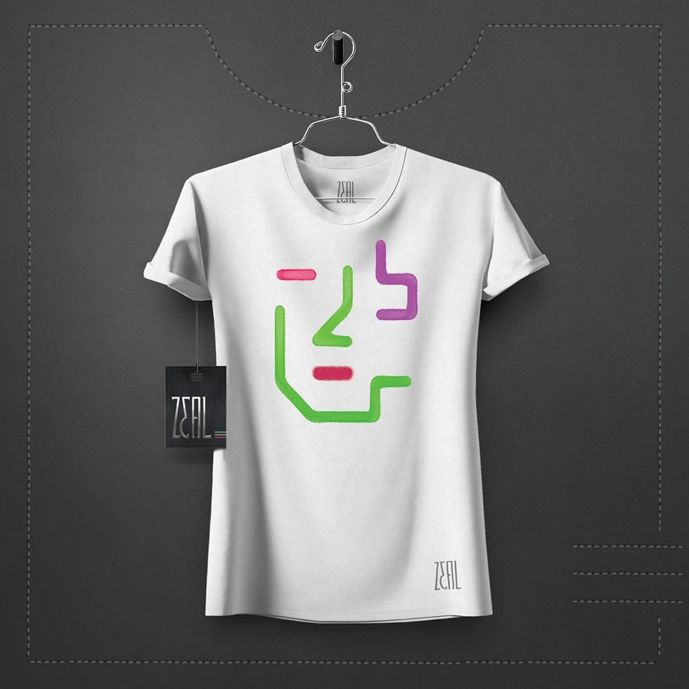 Face V-neck Round neck T-shirt Face V-neck Round neck T-shirt