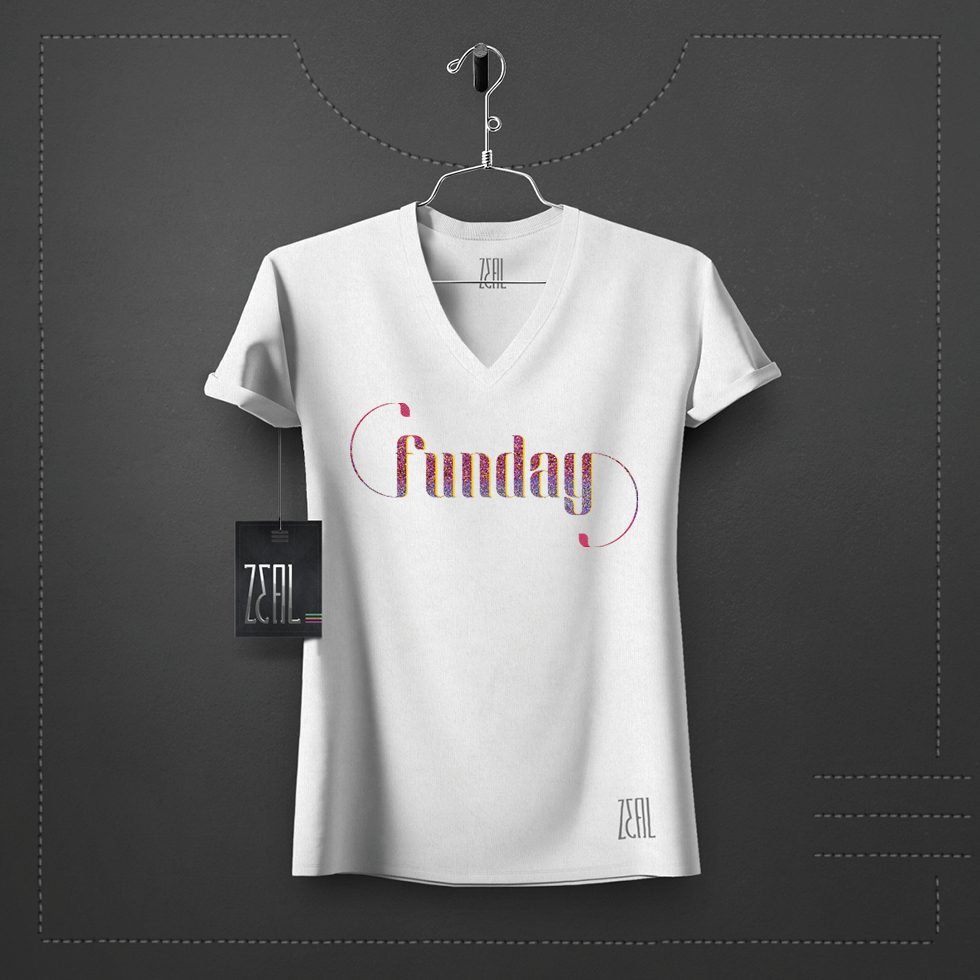 Funday V-neck Round neck T-shirt Funday V-neck Round neck T-shirt