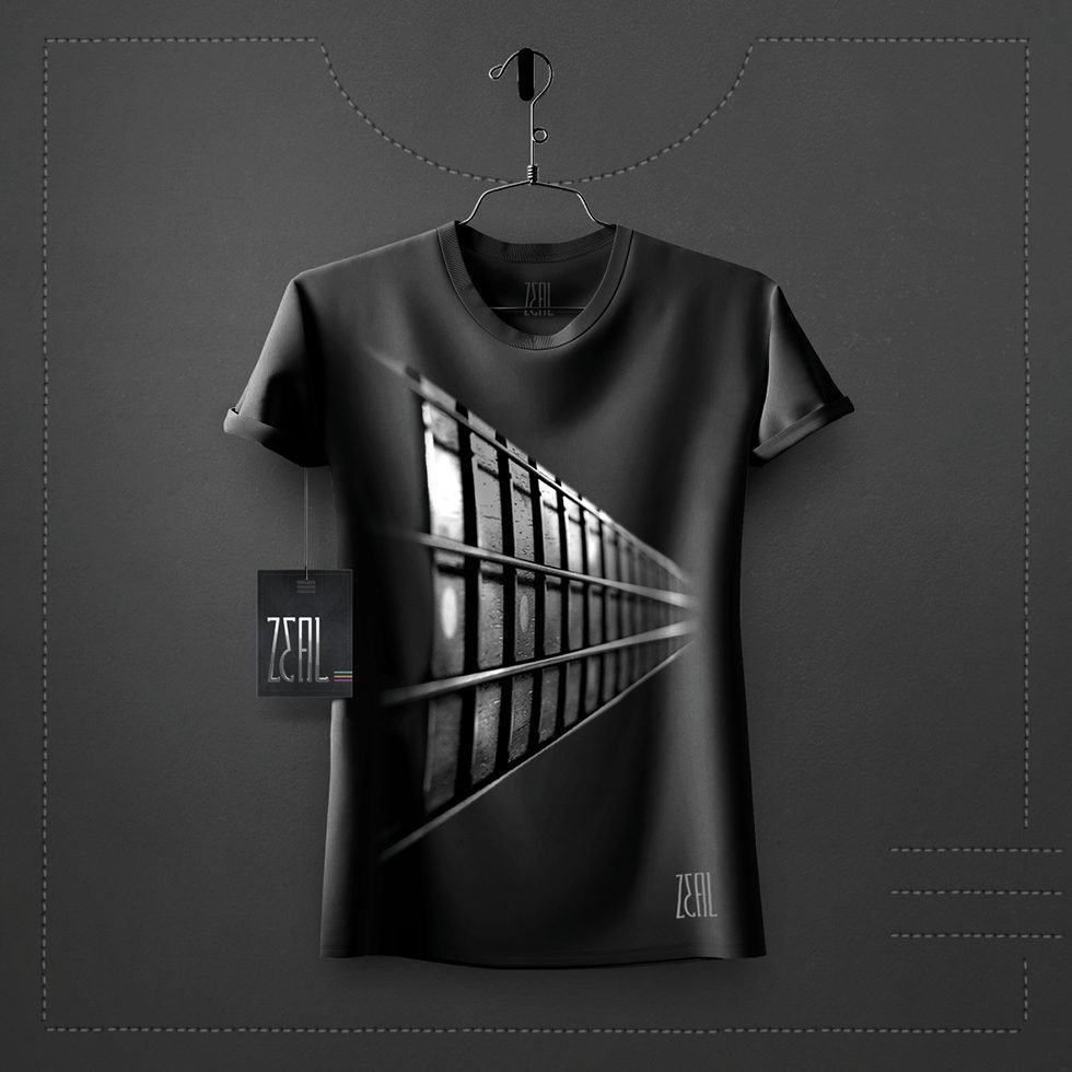Guitar V-neck Round neck T-shirt Guitar V-neck Round neck T-shirt