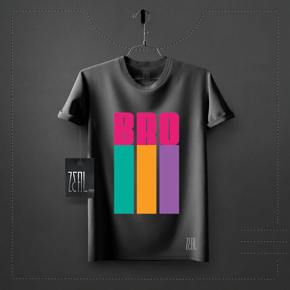 Bro V-neck Round neck T-shirt Bro V-neck Round neck T-shirt