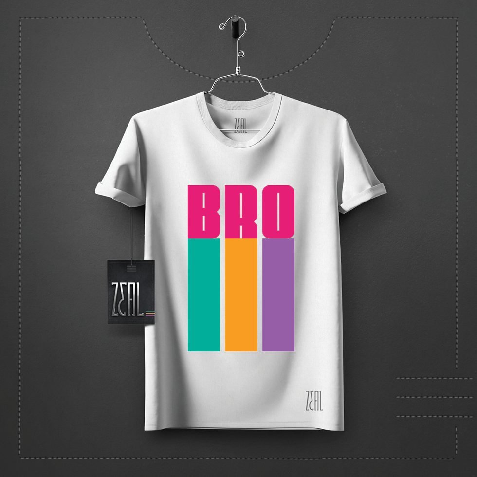 Bro V-neck Round neck T-shirt Bro V-neck Round neck T-shirt