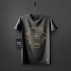 Calligraphy V-neck Round neck T-shirt