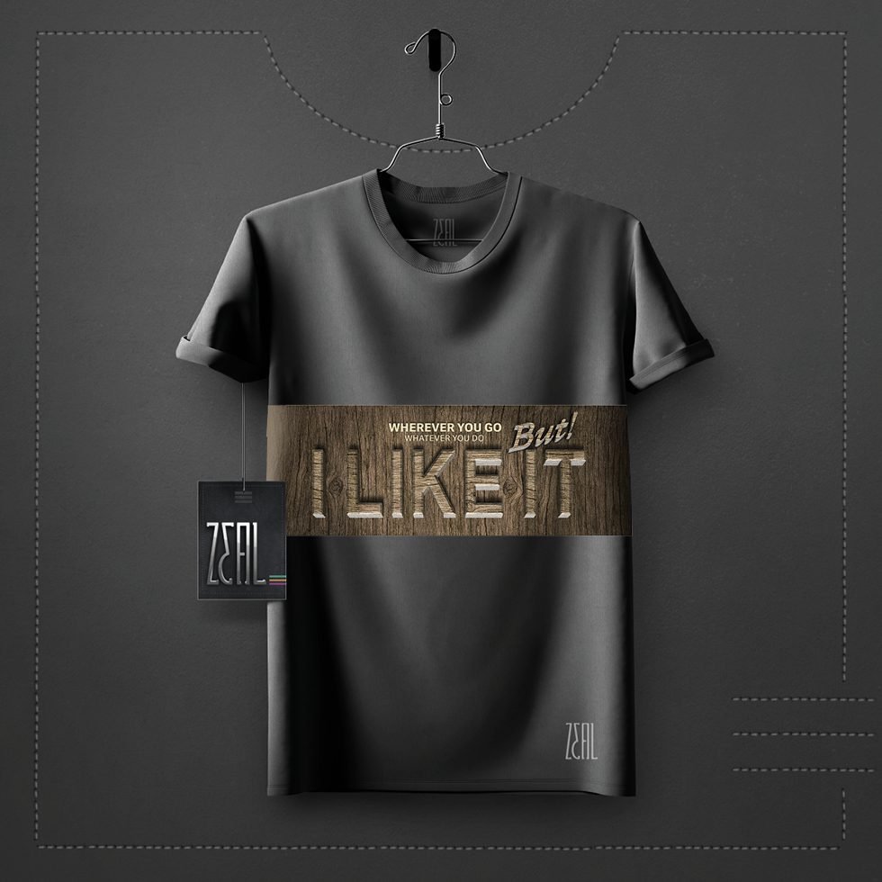 I like it V-neck Round neck T-shirt