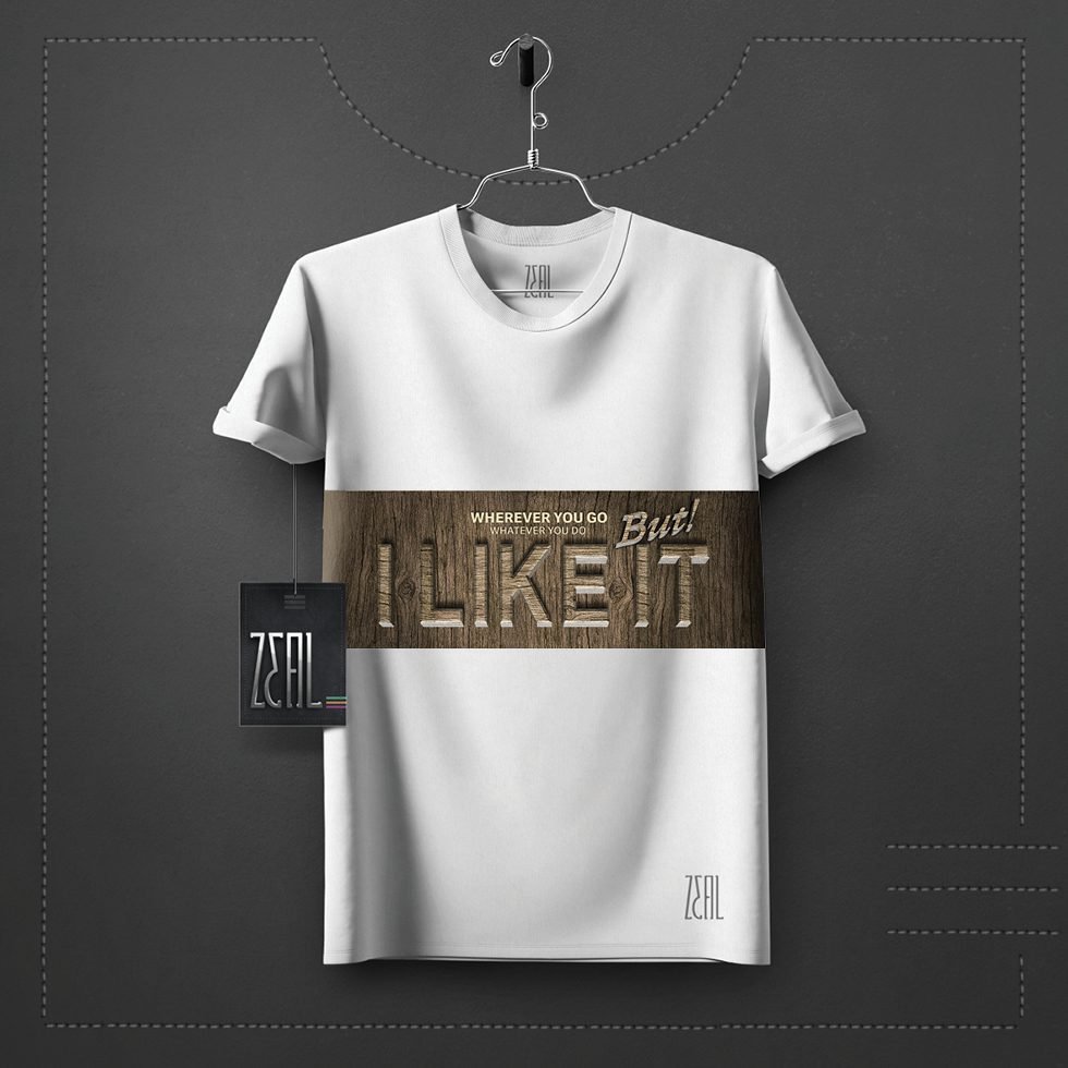 I like it V-neck Round neck T-shirt