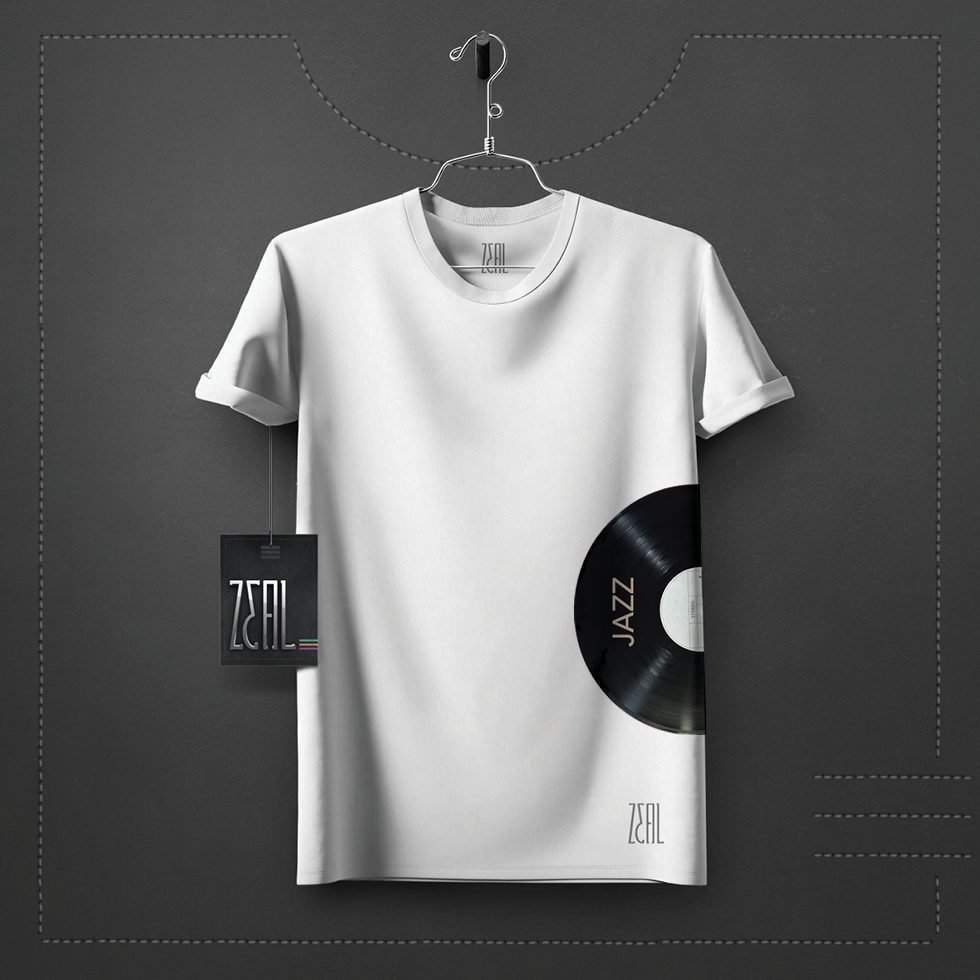 JAZZ V-neck Round neck T-shirt