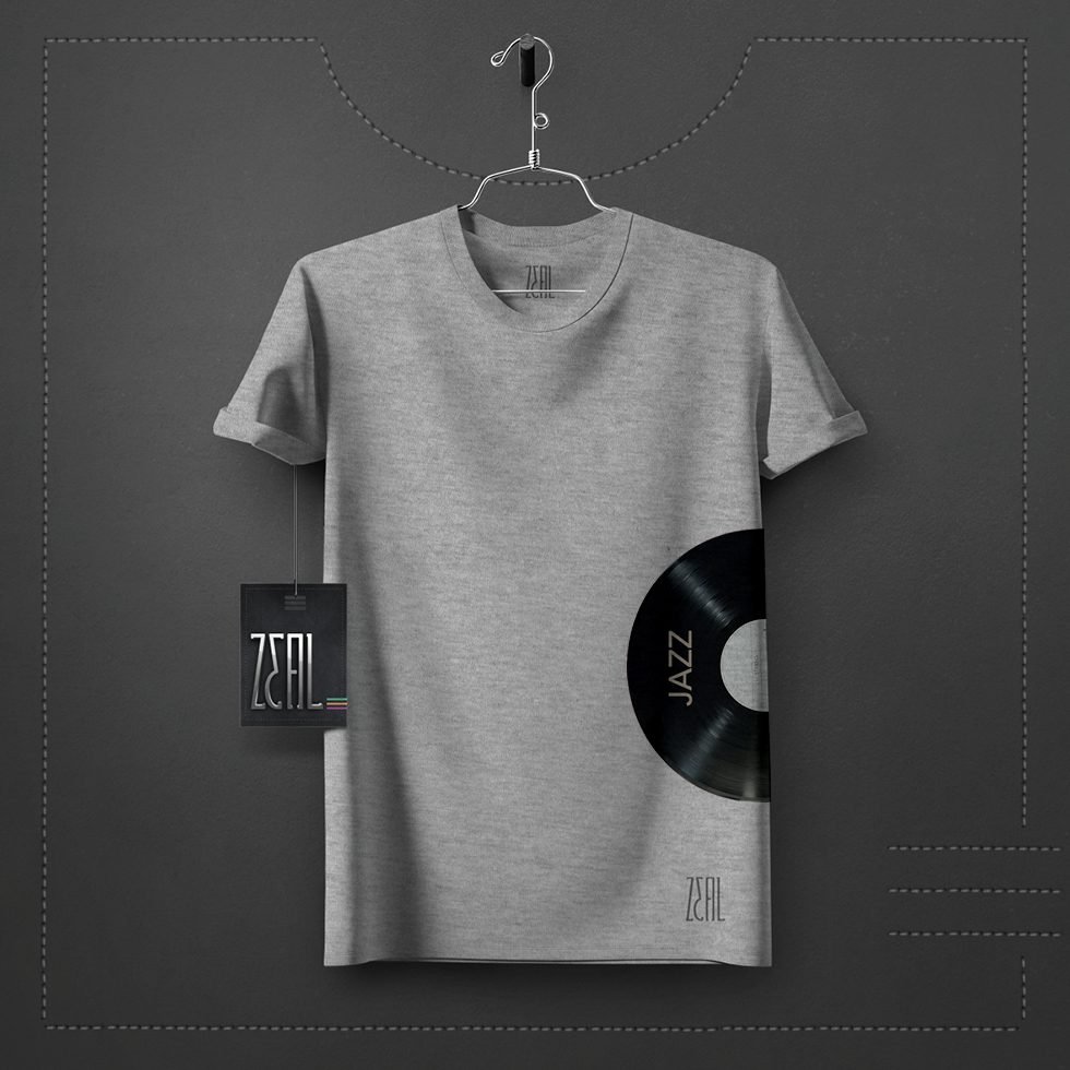 JAZZ V-neck Round neck T-shirt