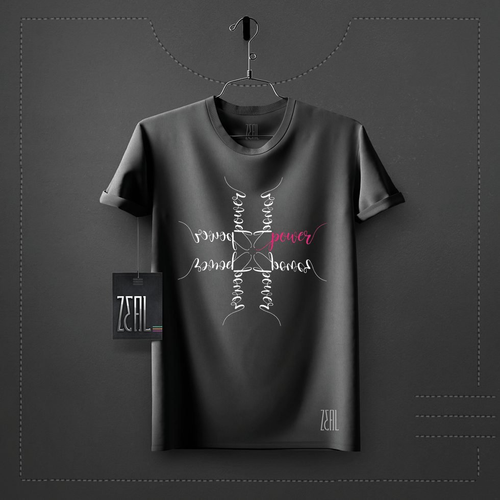 Mirror word V-neck Round neck T-shirt Mirror word V-neck Round neck T-shirt