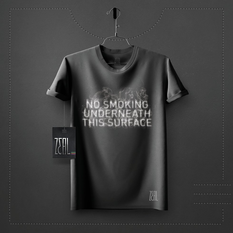 No smoking V-neck Round neck T-shirt No smoking V-neck Round neck T-shirt