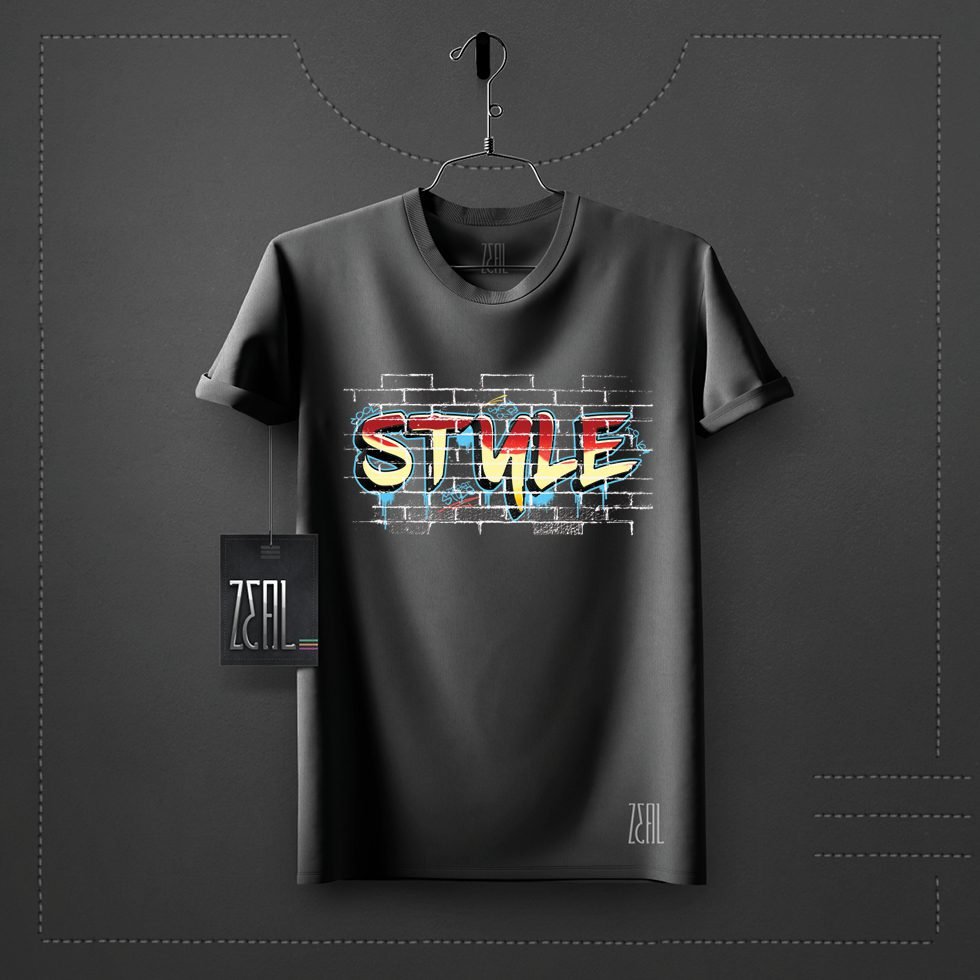 style V-neck Round neck T-shirt