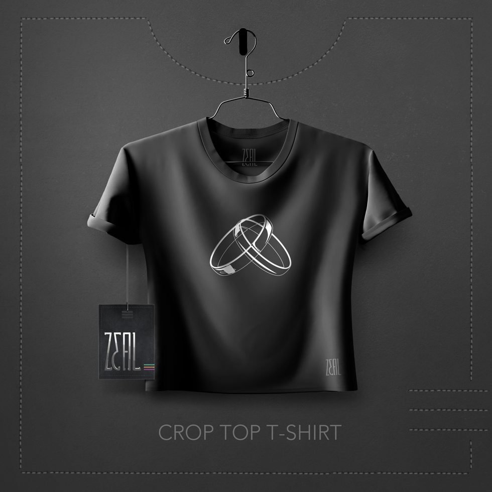 Rings Women Crop Top T-Shirt Rings Women Crop Top T-Shirt