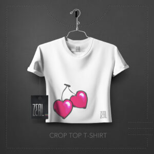Cherry Women Crop Top T-Shirt