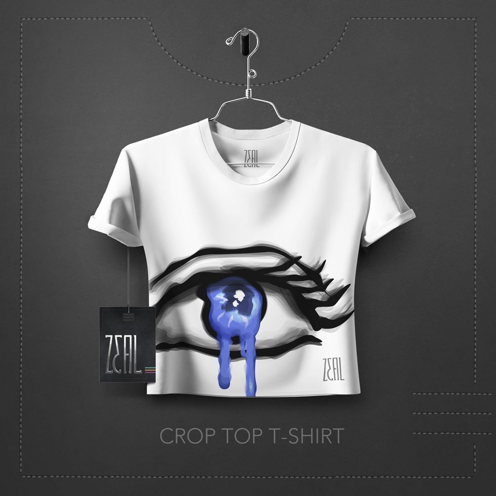 Eye Women Crop Top T-Shirt Eye Women Crop Top T-Shirt