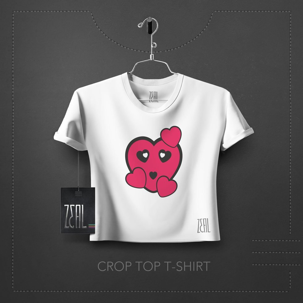 Hearty Women Crop Top T-Shirt Hearty Women Crop Top T-Shirt