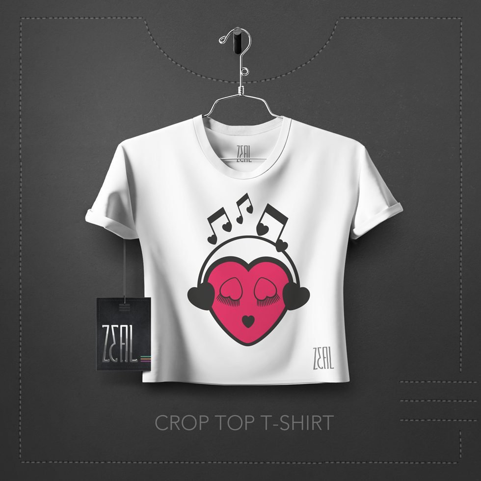 Hearty Women Crop Top T-Shirt Hearty Women Crop Top T-Shirt