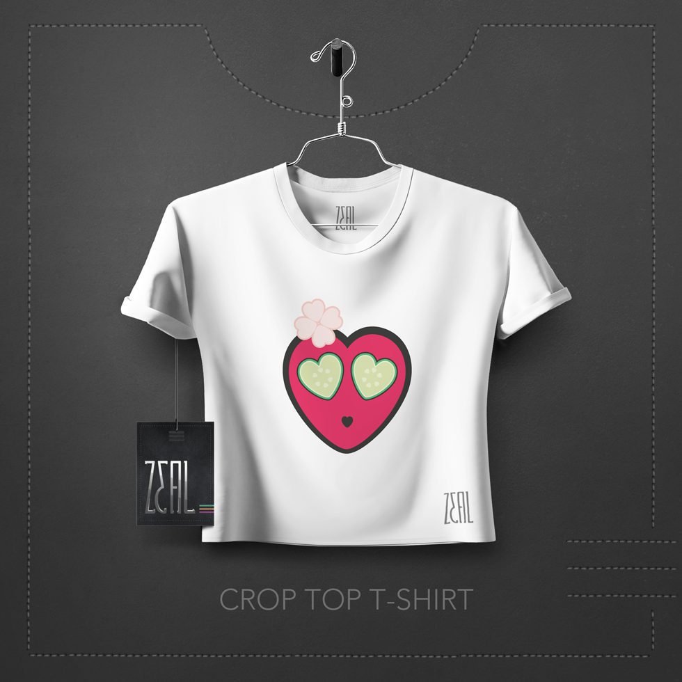 Hearty Women Crop Top T-Shirt Hearty Women Crop Top T-Shirt