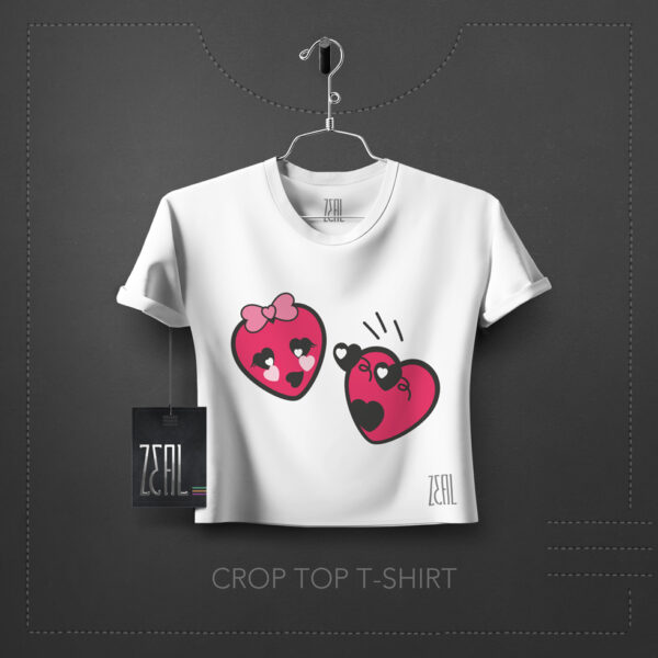 Hearty Women Crop Top T-Shirt