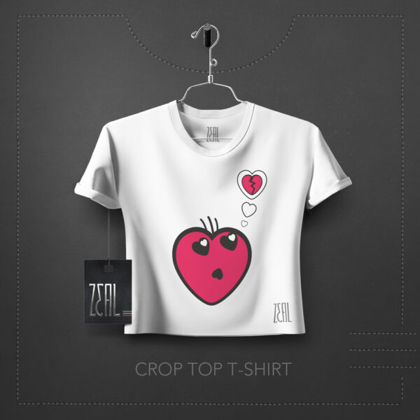Hearty Women Crop Top T-Shirt