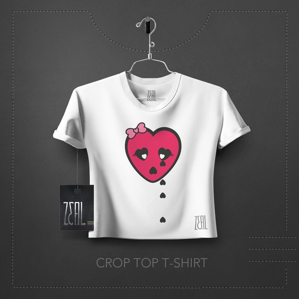Hearty Women Crop Top T-Shirt Hearty Women Crop Top T-Shirt