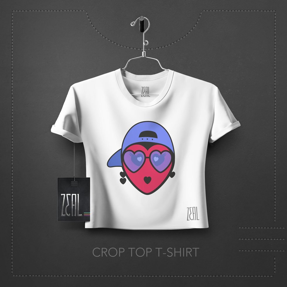 Hearty Women Crop Top T-Shirt