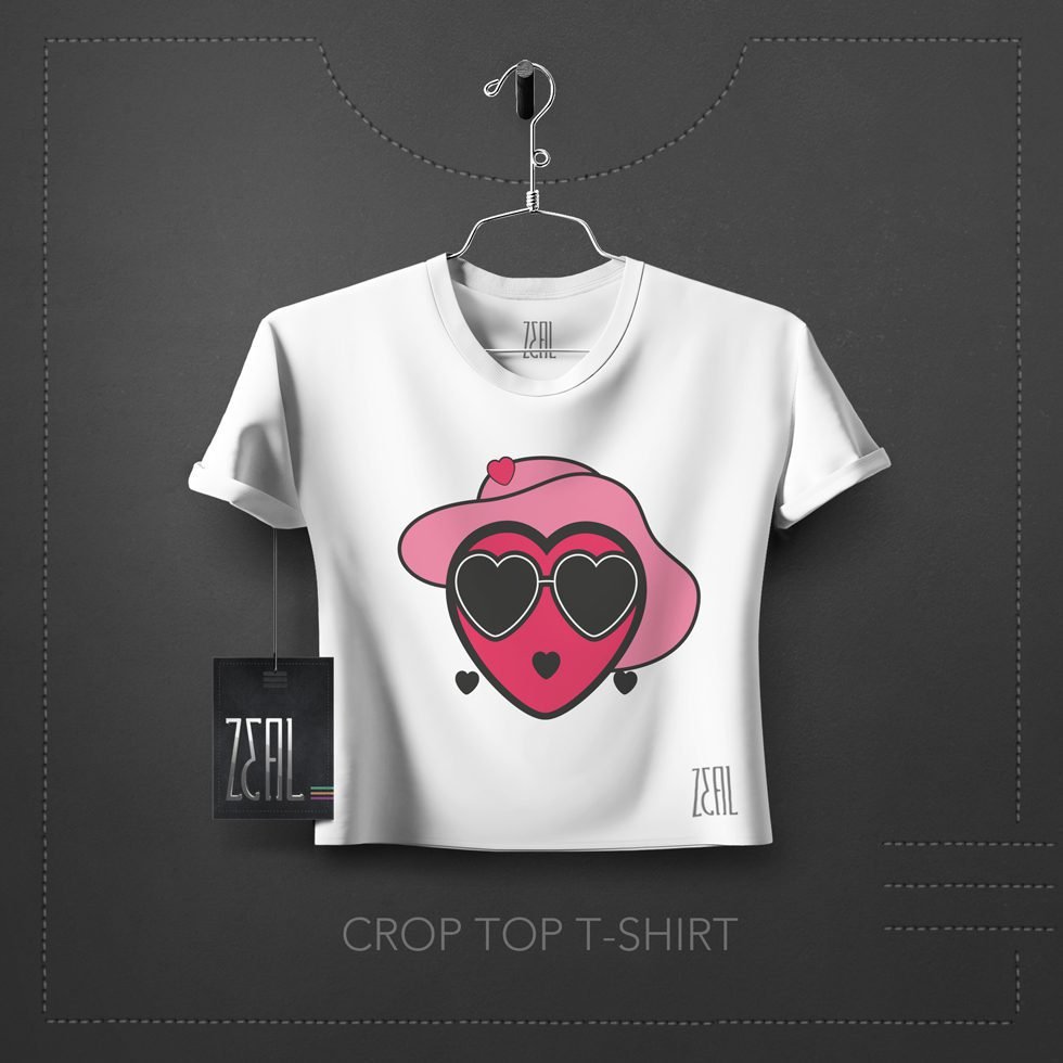 Hearty Women Crop Top T-Shirt Hearty Women Crop Top T-Shirt