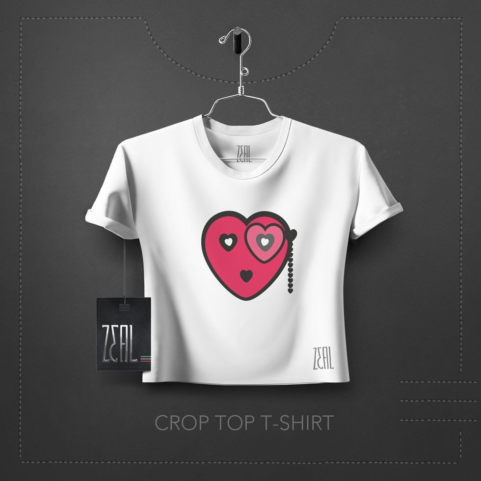 Hearty Women Crop Top T-Shirt Hearty Women Crop Top T-Shirt