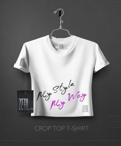 Style my way Women Crop Top T-Shirt