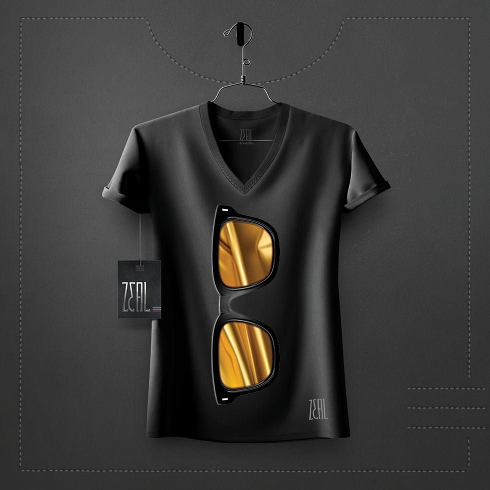 Sunglass Women V-neck Round neck T-shirt Sunglass Women V-neck Round neck T-shirt