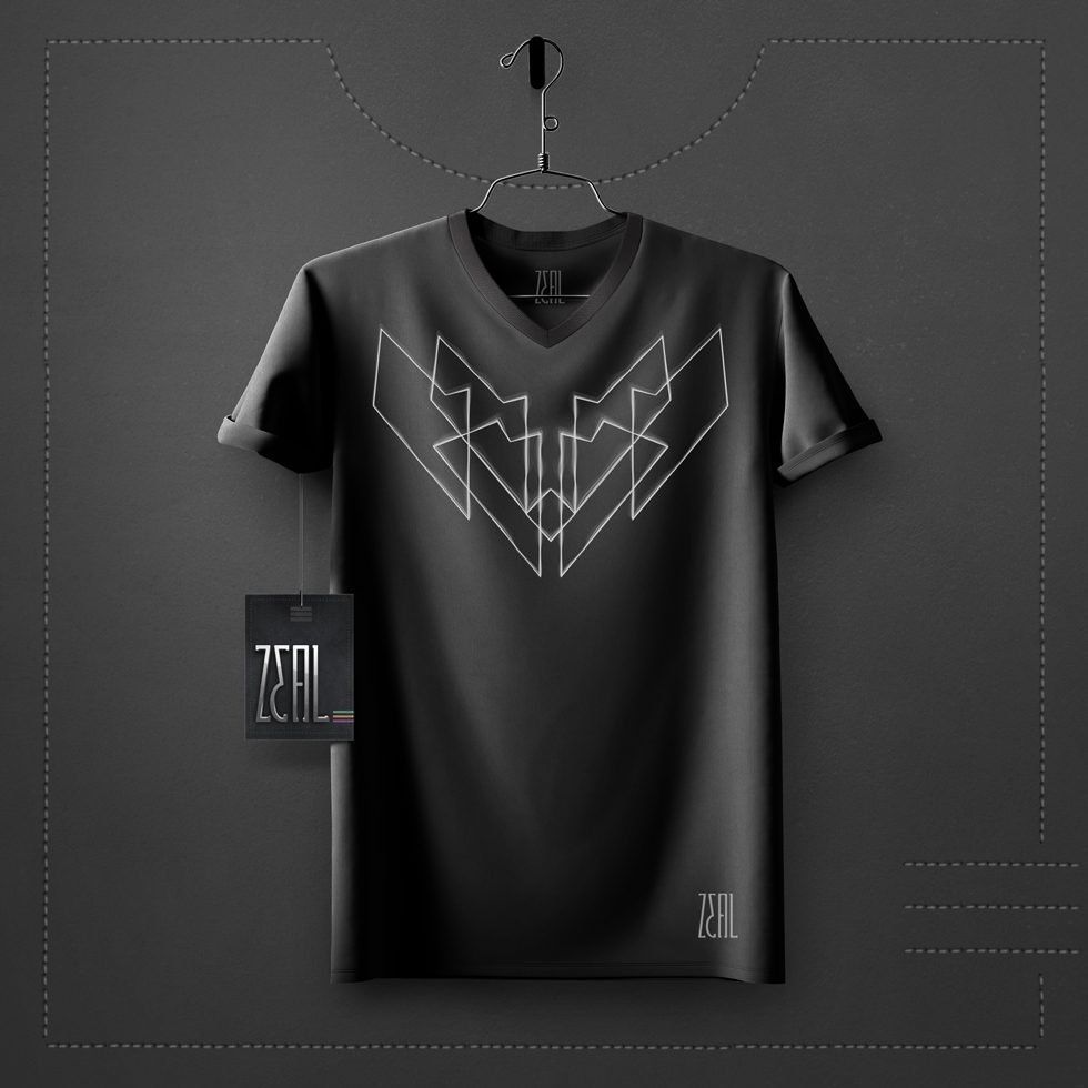 Abstract V-neck Round neck T-shirt Abstract V-neck Round neck T-shirt