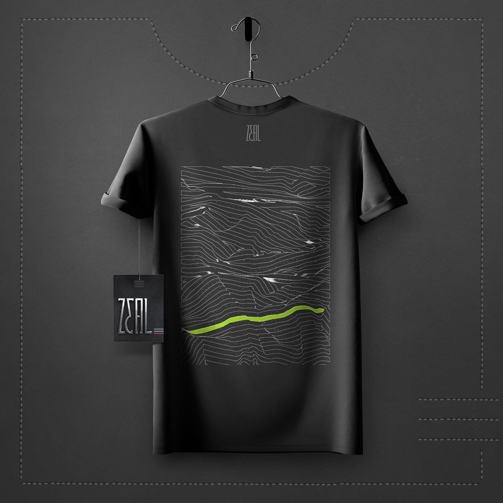 Line V-neck Round neck T-shirt Line V-neck Round neck T-shirt