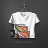 Abstract Women Crop Top T-Shirt