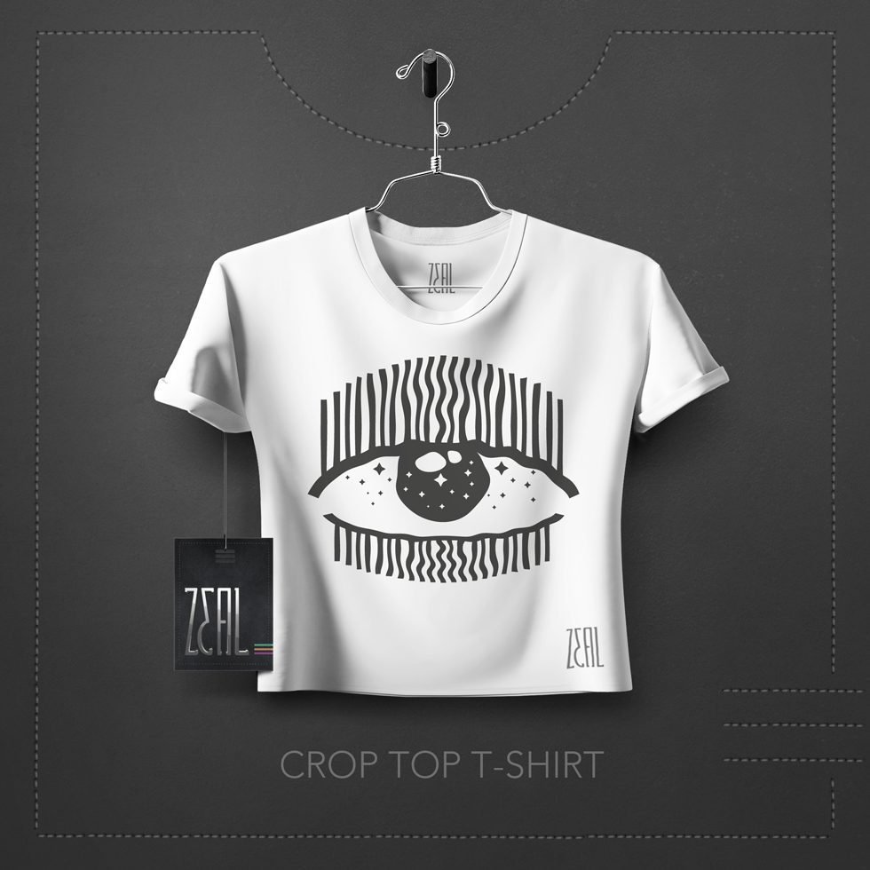 Eye Women Crop Top T-Shirt Eye Women Crop Top T-Shirt
