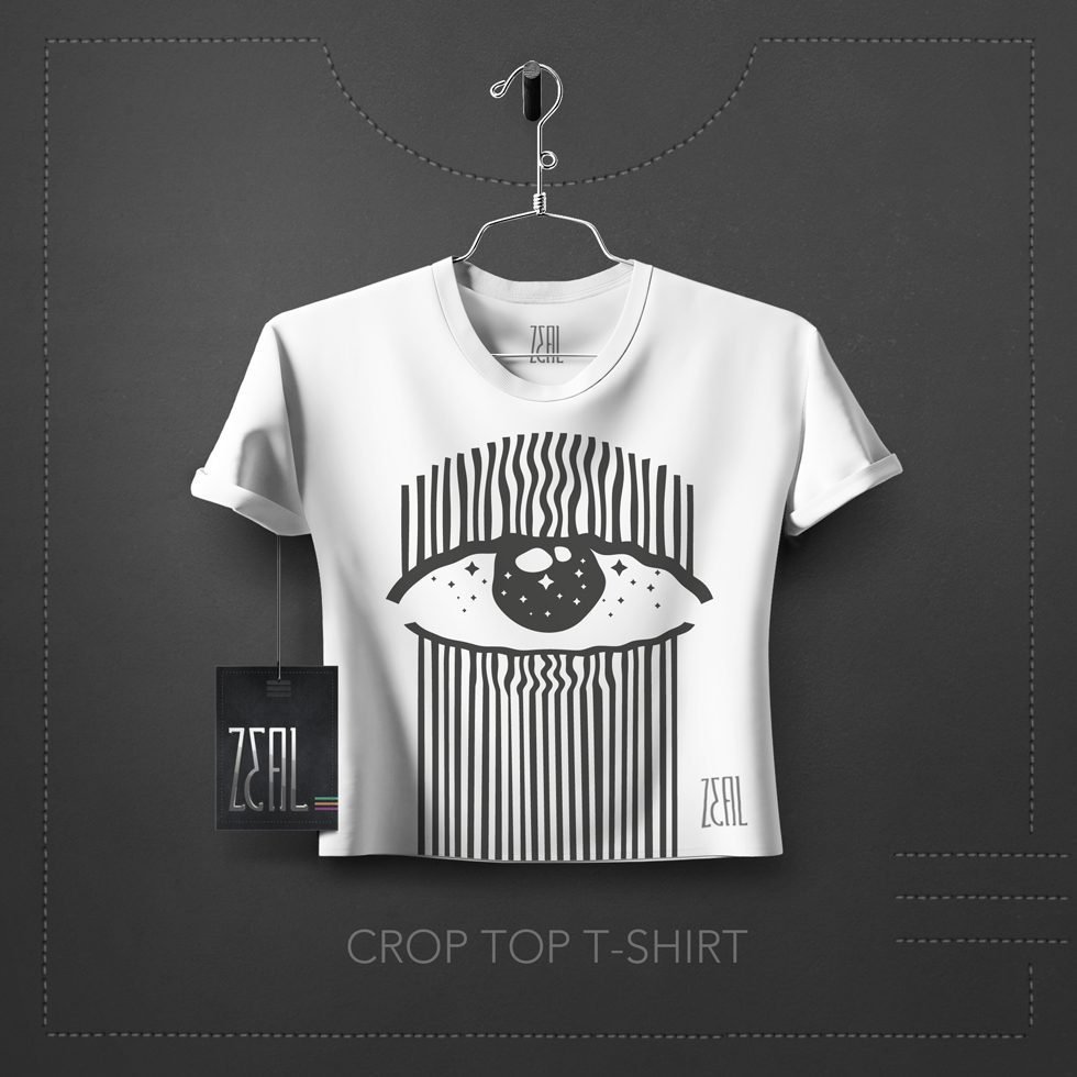 Eye Women Crop Top T-Shirt Eye Women Crop Top T-Shirt