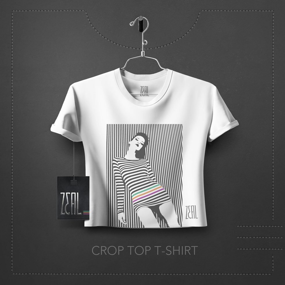 Leaning Women Crop Top T-Shirt Leaning Women Crop Top T-Shirt