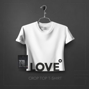 Love Women Crop Top T-Shirt
