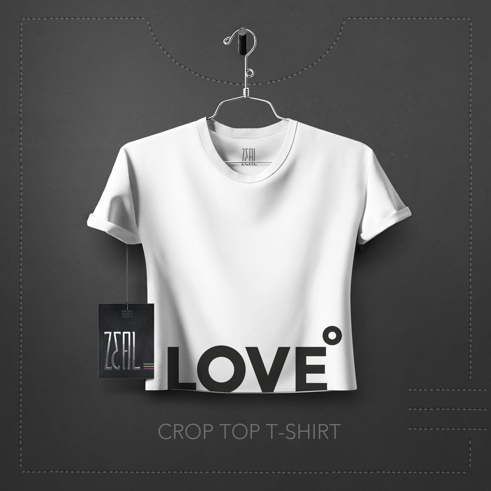 Love Women Crop Top T-Shirt Love Women Crop Top T-Shirt