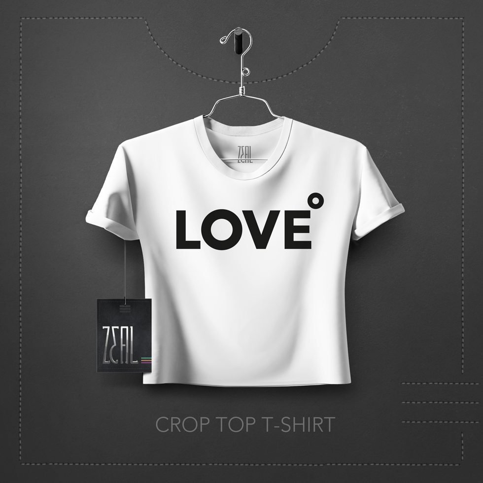 Love Women Crop Top T-Shirt Love Women Crop Top T-Shirt