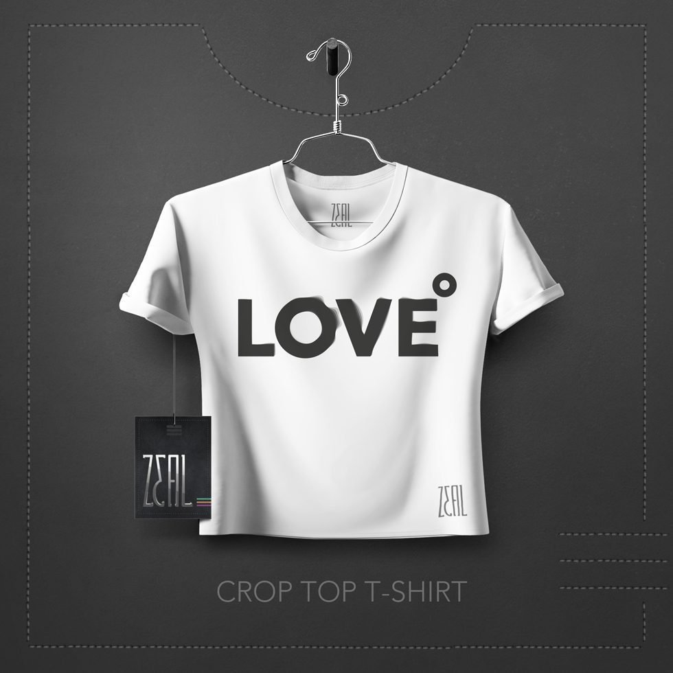 Love Women Crop Top T-Shirt Love Women Crop Top T-Shirt