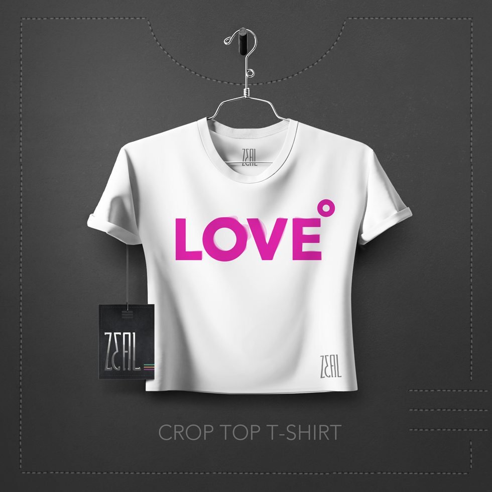 Love Women Crop Top T-Shirt Love Women Crop Top T-Shirt