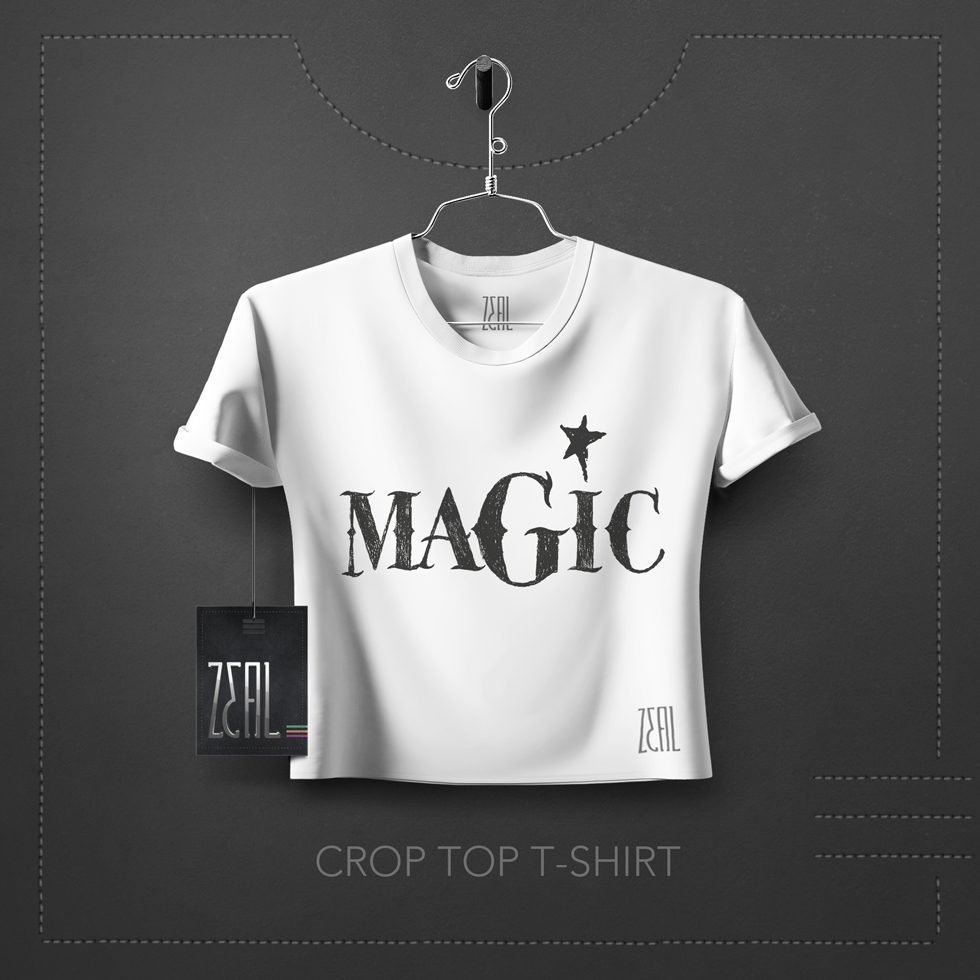 Magic Women Crop Top T-Shirt Magic Women Crop Top T-Shirt