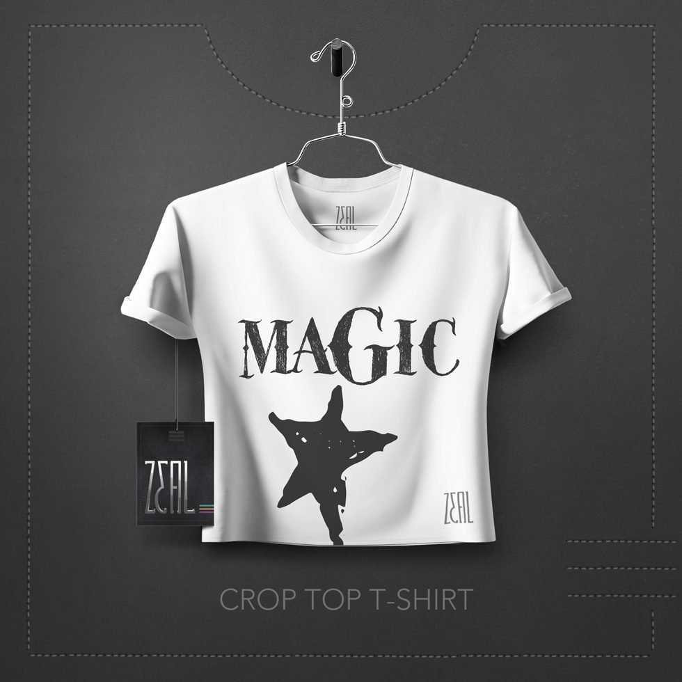 Magic Women Crop Top T-Shirt Magic Women Crop Top T-Shirt