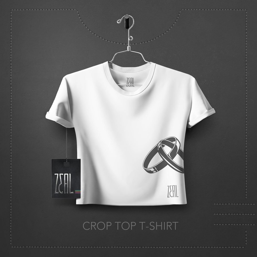 Rings Women Crop Top T-Shirt