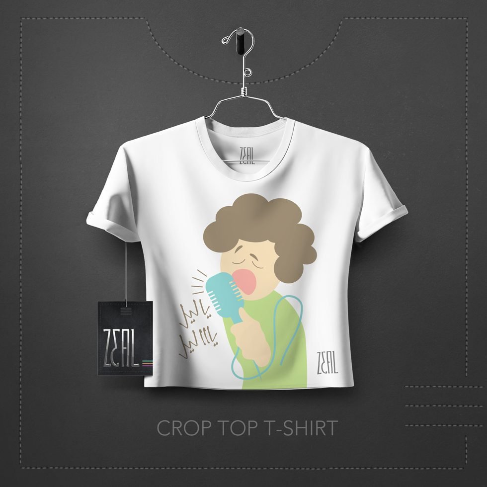 Singer Women Crop Top T-Shirt Singer Women Crop Top T-Shirt
