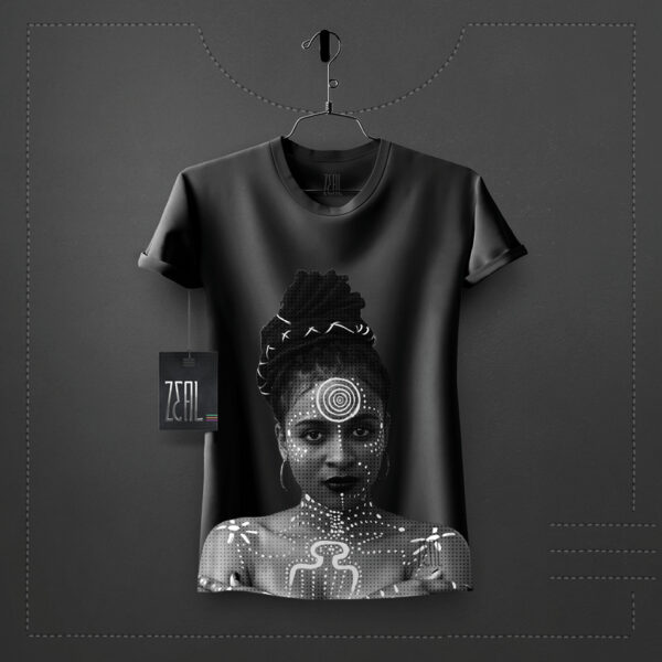 African Women Women V-neck Round neck T-shirt