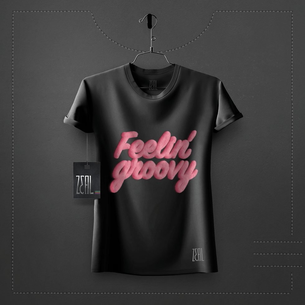 Feeling groovy Women V-neck Round neck T-shirt Feeling groovy Women V-neck Round neck T-shirt