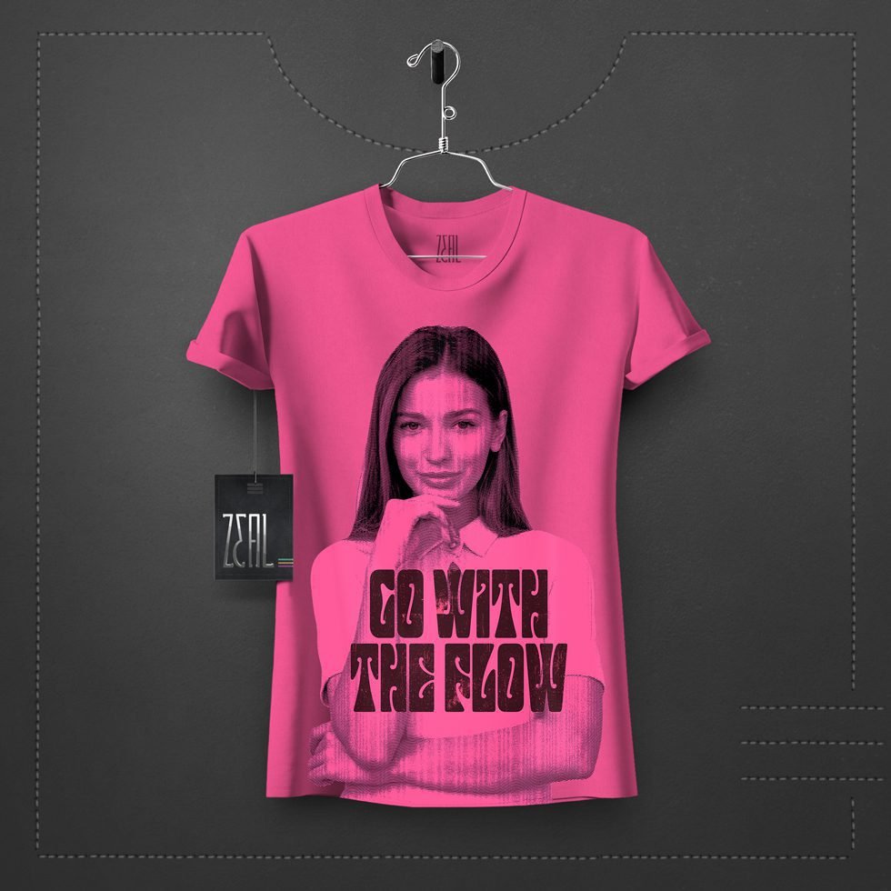 go with flow V-neck Round neck T-shirt go with flow V-neck Round neck T-shirt