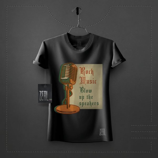 Rock Music Women V-neck Round neck T-shirt